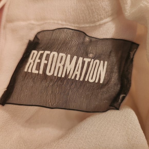 Reformation Cream Silk Blouse - Picture 7 of 11